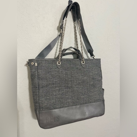 BEIS Bags Beis Work Tote In Gray Poshmark